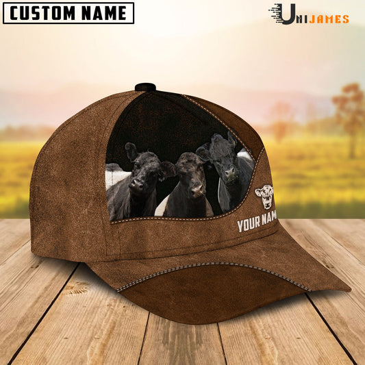 Uni Belted Galloway Happiness Farming Life Customized Name Cap