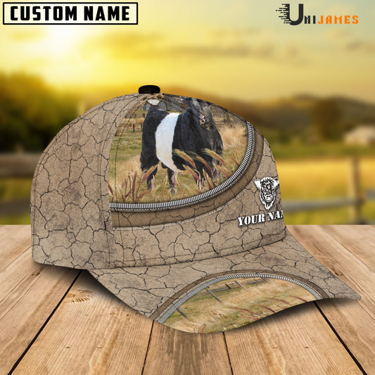 Uni Belted Galloway Happiness Farming Life Customized Name Cap