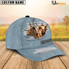 Uni Texas Longhorn Jeans Style Pattern Customized Name Cap