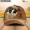 Uni Holstein Cattle Personalized Name Brown Farm Cap