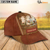 Uni Charolais Happy Face Cattle Customized Name Cap