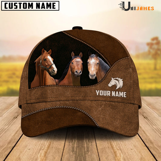 Uni Horse Happiness Farming Life Customized Name Cap