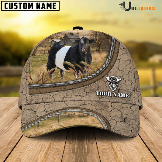 Uni Belted Galloway Happiness Farming Life Customized Name Cap