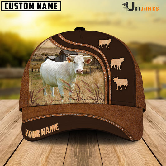 Uni Charolais Farming Life Customized Name Cap