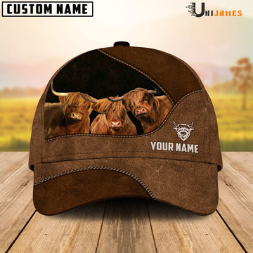 Uni Highland Happiness Farming Life Customized Name Cap