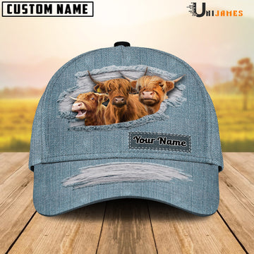 Uni Highland Jeans Style Pattern Customized Name Cap