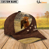 Uni Highland Amazing Farm Leather Pattern Customized Name Cap