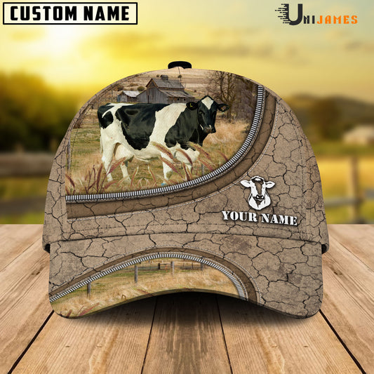 Uni Holstein Happiness Farming Life Customized Name Cap