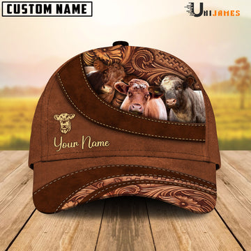 Uni Shorthorn Farming Life Customized Name Cap