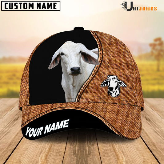 Uni Brahman Rattan Pattern Customized Name Cap