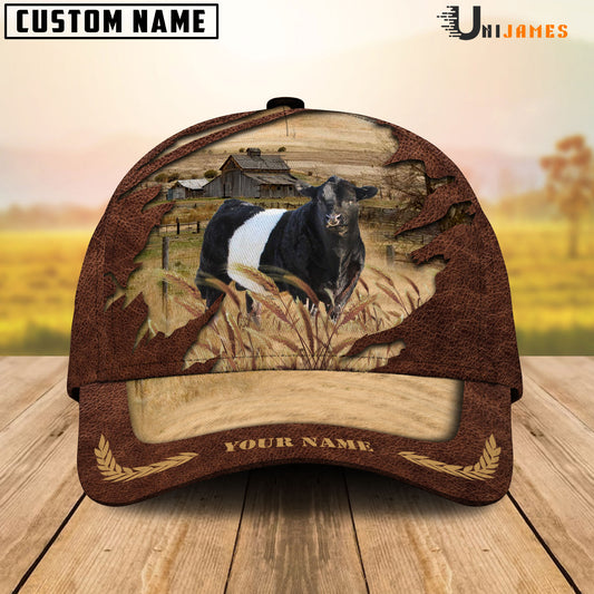 Uni Belted Galloway Meadow Life Customizes Name Cap