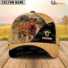 Uni Red Angus Cattle Black & Yellow Personalized Name Cap