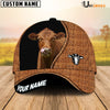 Uni Red Angus Rattan Pattern Customized Name Cap