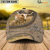 Uni Texas Longhorn Happiness Farming Life Customized Name Cap