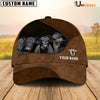 Uni Black Angus Happiness Farming Life Customized Name Cap