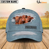 Uni Red Angus Jeans Style Pattern Customized Name Cap