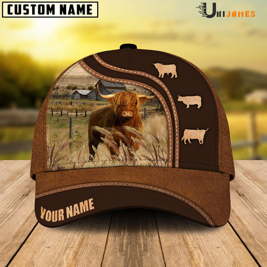 Uni Highland Farming Life Customized Name Cap