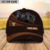 Uni Dexter Farm Leather Pattern Customized Name Cap