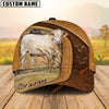 Uni Charolais Ranch Lift Leather Pattern Customized Name Cap