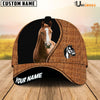 Uni Horse Rattan Pattern Customized Name Cap