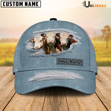 Uni Hereford Jeans Style Pattern Customized Name Cap