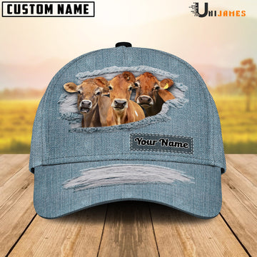 Uni Jersey Jeans Style Pattern Customized Name Cap