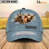 Uni Texas Longhorn Jeans Style Pattern Customized Name Cap