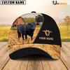 Uni Black Angus Barn Farm Black Customized Name Cap