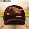 Uni Highland Farm Leather Pattern Customized Name Cap