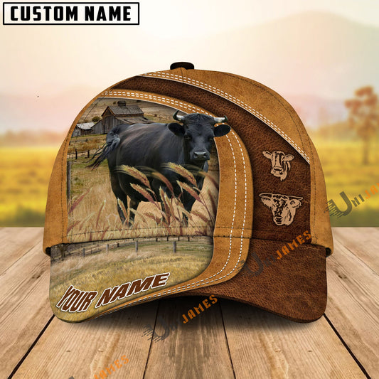 Uni Dexter Ranch Lift Leather Pattern Customized Name Cap