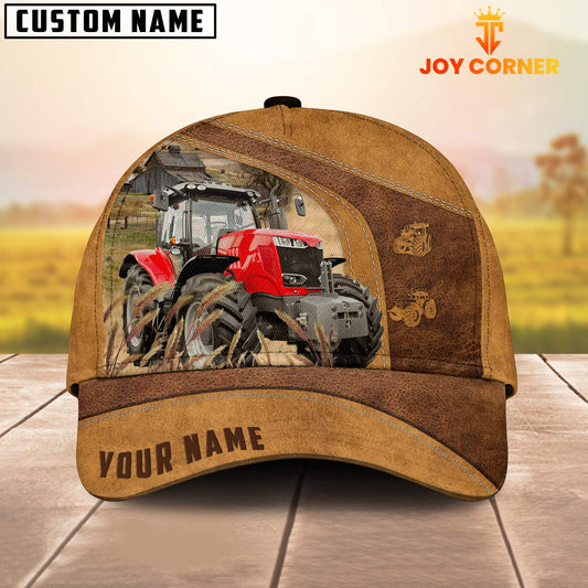 Uni Farm Red Tractor Custom Name Cap