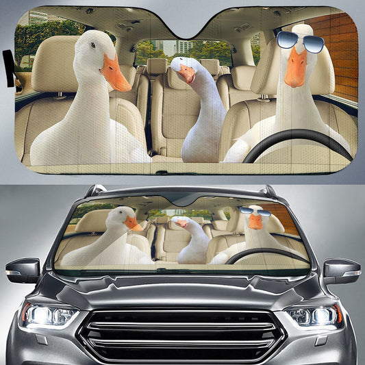 Uni Ducks CAR All Over Printed 3D Sun Shade