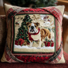 Winter Bulldog Quilted Pillow Case NCU0HH375