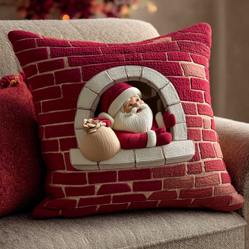 Santa Claus Trick Quilted Pillow Case NCU0HH365