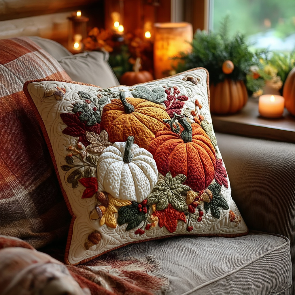 Autumn Abundance Quilted Pillow Case NCU0TV025