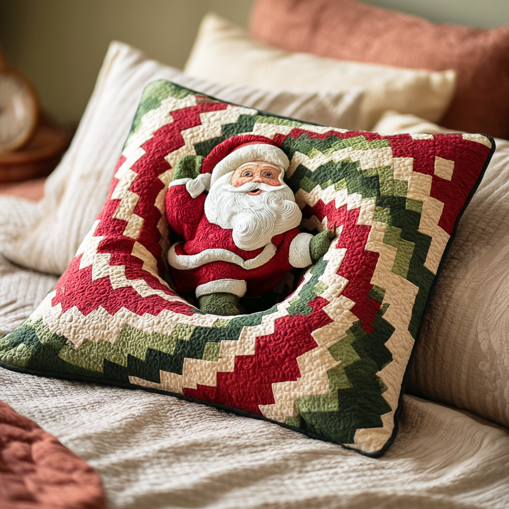 Santa Journey Quilted Pillow Case NCU0TD339