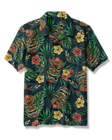UNIJAMES TIKI BEACH HAWAIIAN SHIRT