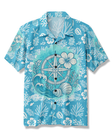 UNIJAMES SMELL THE SEA FEEL THE BREEZE HAWAIIAN SHIRT