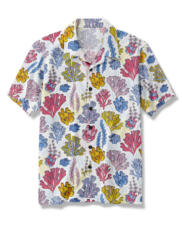 UNIJAMES CORAL HAWAIIAN SHIRT