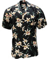 UniJames Star Orchid - Black Short Sleeve Hawaiian Shirt