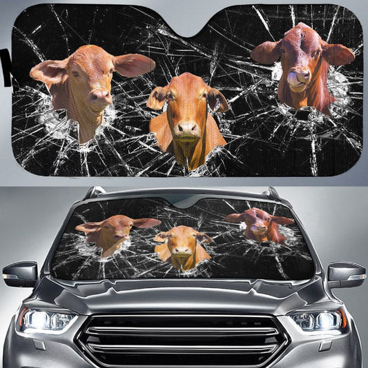 Uni Droughtmaster Broken Glasses 3D Sun Shade