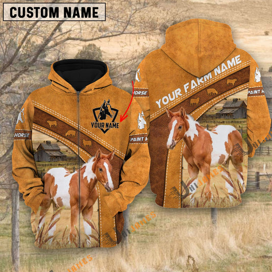 Uni Paint Horse Personalized Name 3D Hoodie