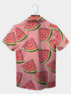 UniJames Pink Juicy Watermelon Paradise Hawaiian Shirt
