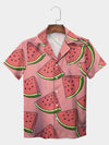 UniJames Pink Juicy Watermelon Paradise Hawaiian Shirt