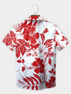 UniJames Red Big Hibiscus Hawaiian Shirt