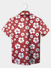 UniJames Red Classic Hibiscus Hawaiian Shirt