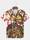 UniJames Red Festive Skull Music Guitar Red Hawaiian Shirt