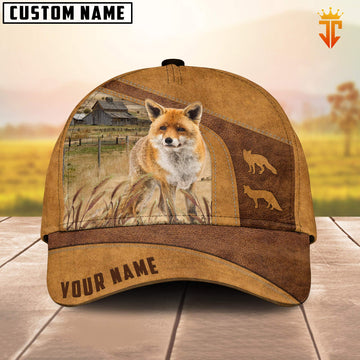 Uni Custom Name Red Fox Cap