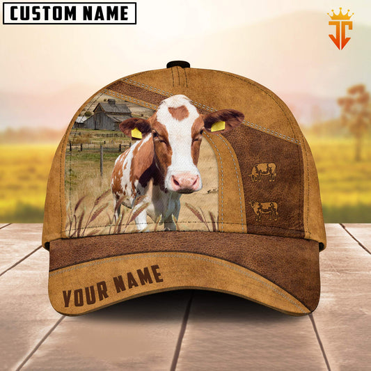 Uni Custom Name Red Holstein Cattle Cap