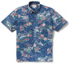 UniJames Forbidden Gardens - Navy Short Sleeve Hawaiian Shirt